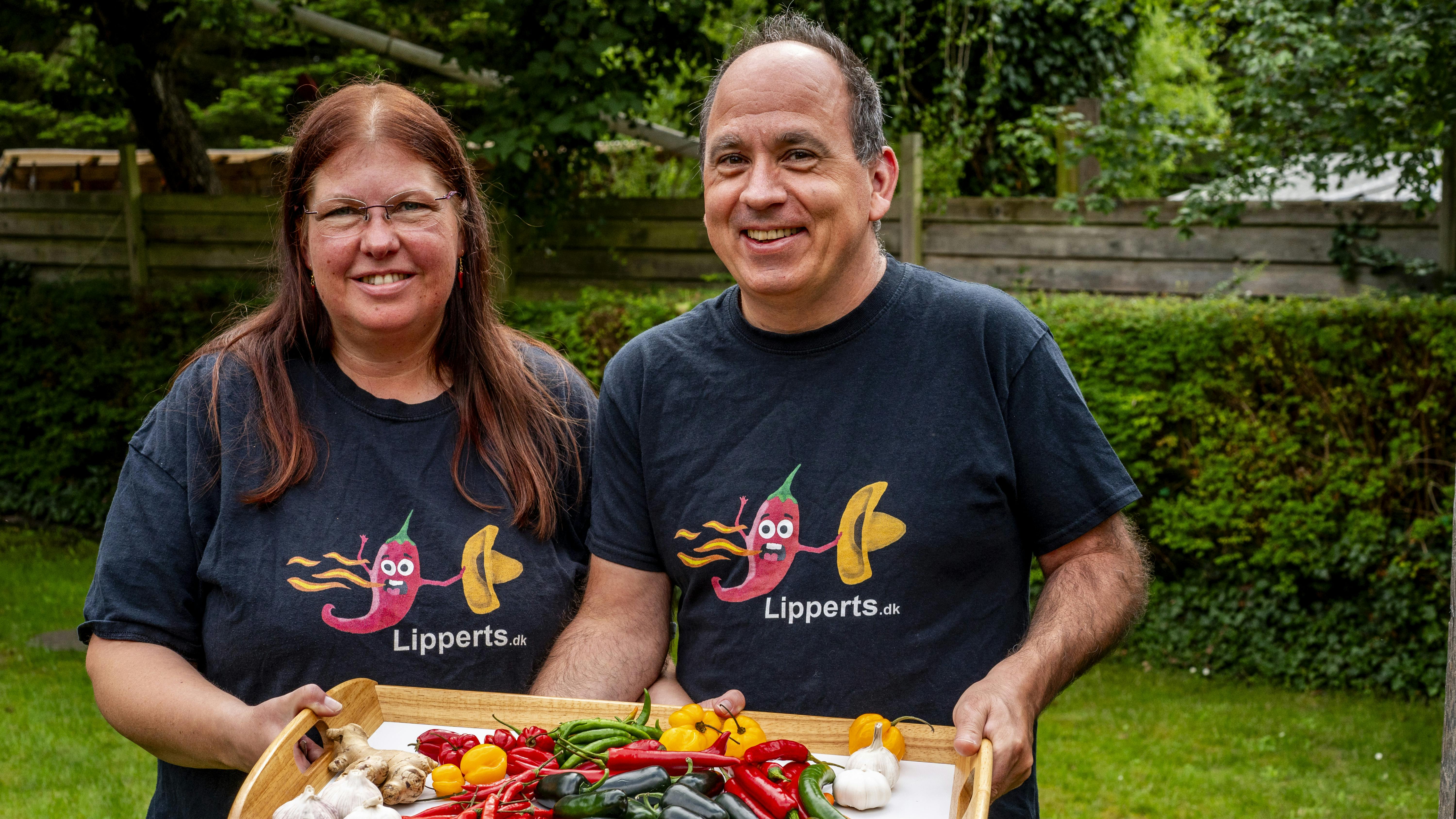 Annika og Tonny Lippert er chilinørder og indehavere af firmaet Lipperts.dk eller Lipperts Landbod.