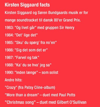 Facts om Kirsten Siigaard