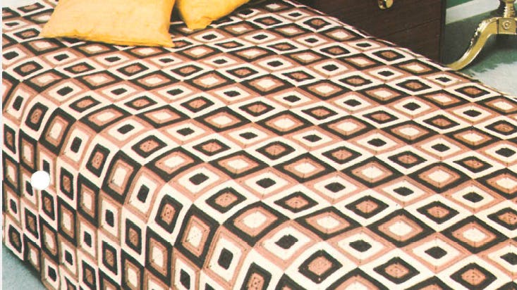 Hækleopskrift | Hækl et retro sengetæppe