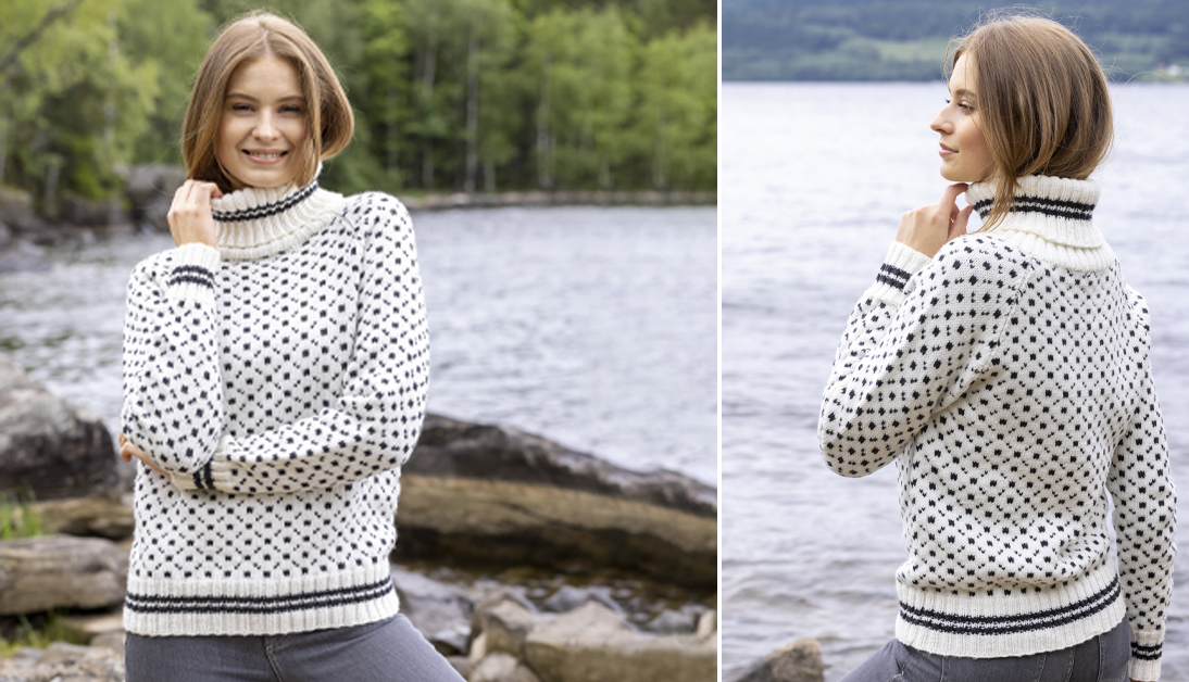 Sweater med i nordisk stil Familie