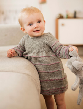 lobby sne hvid udløb Strik den sødeste babykjole | Familie Journal