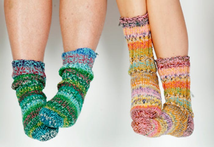 Strikkeopskrift ragsokker Strik i alle farver | Lune sokker | Familie